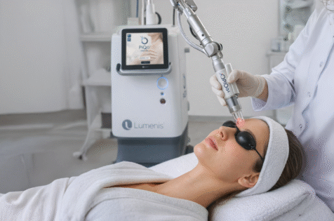 odos atjauninimas pikosekundiniu lazeriu