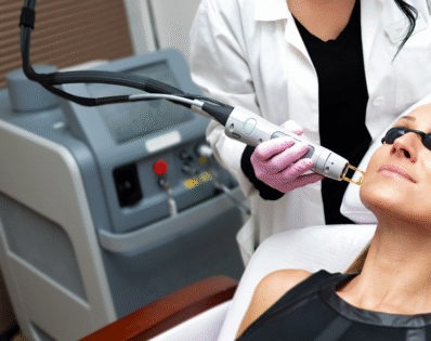 odos stangrinimas lazeriu